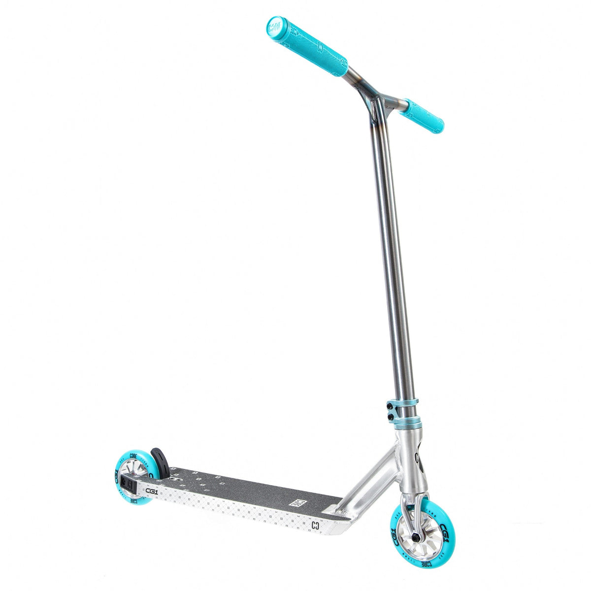 CORE CG1 complete stunt scooter in raw and teal