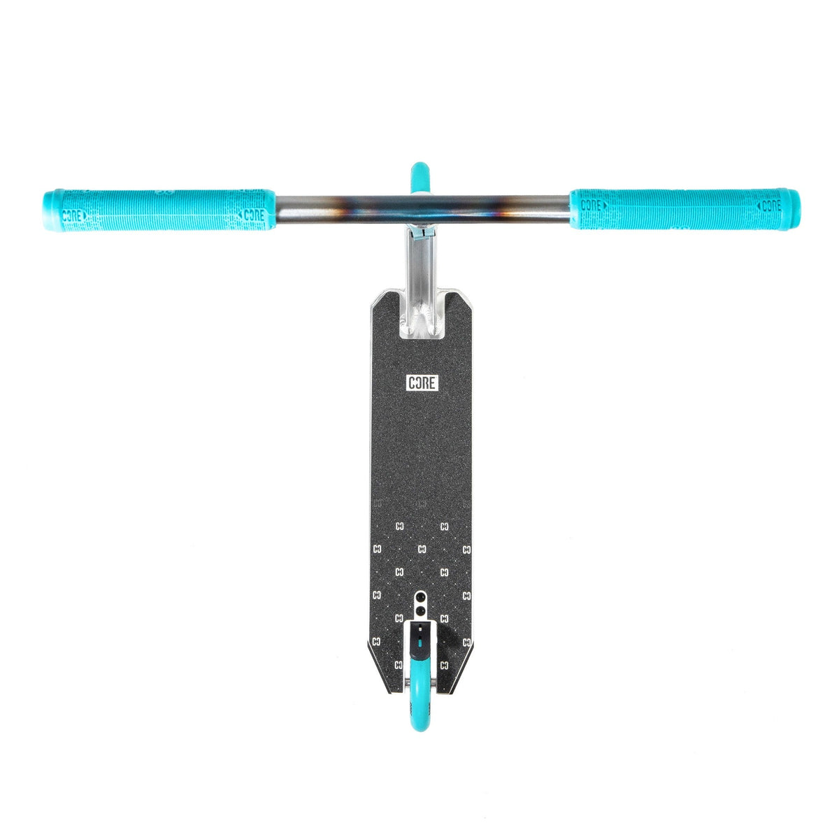 CORE CG1 complete stunt scooter in raw and teal