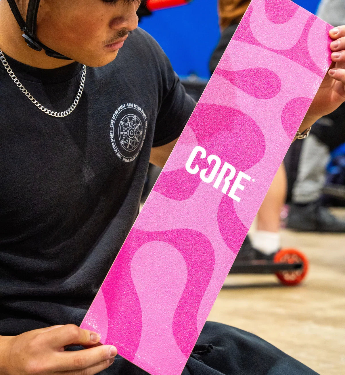 CORE Scooter Griptape - Wave Pink