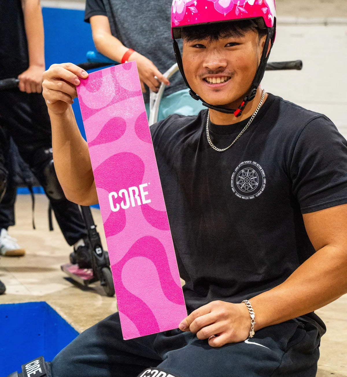 CORE Scooter Griptape - Wave Pink