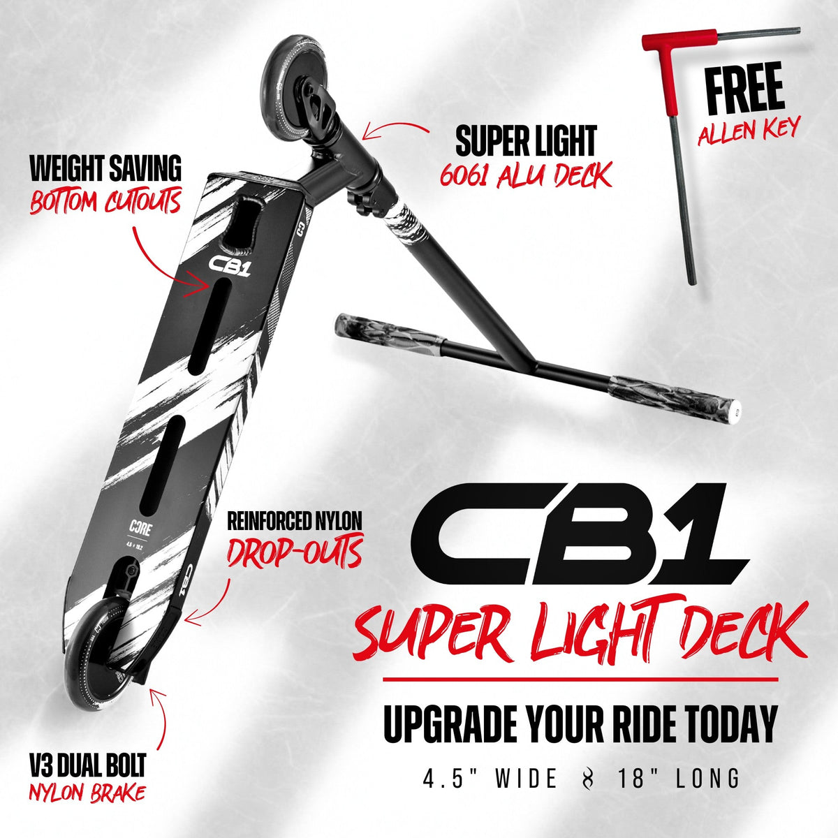 CORE CB1 beginner stunt scooter in black