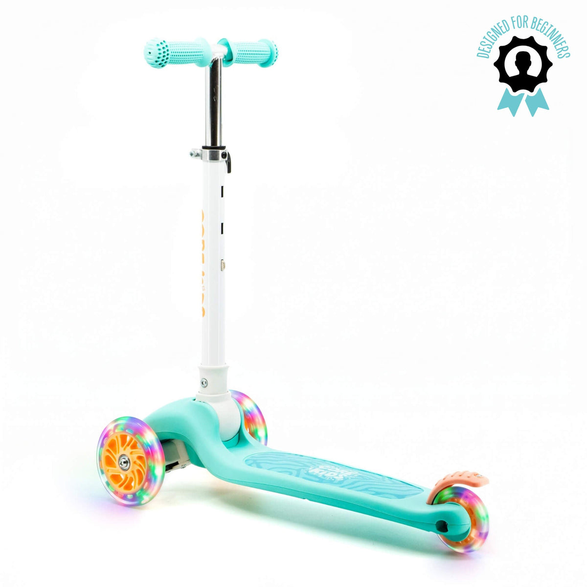 CORE Kids Foldy 3 Wheel Scooter - Teal/Peach