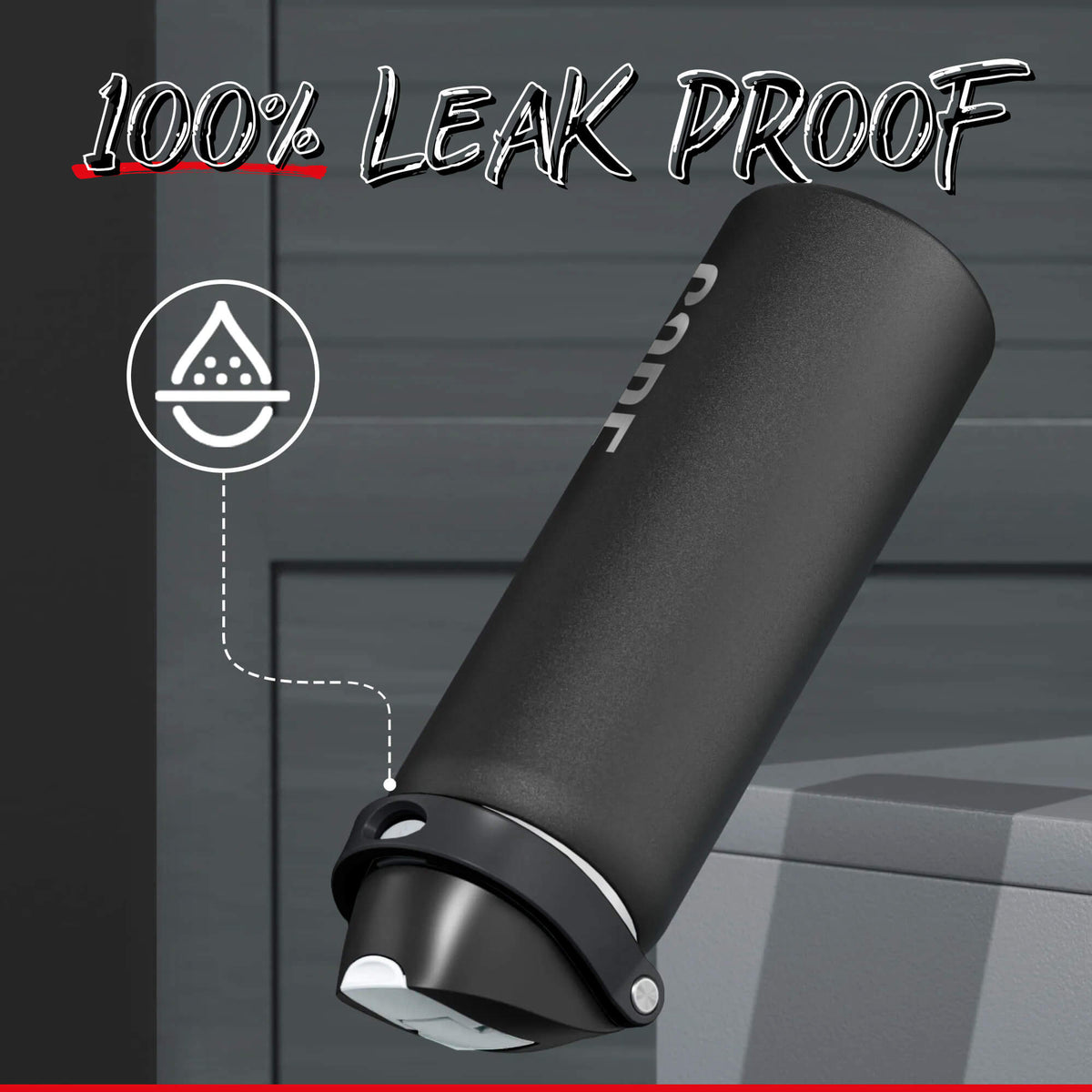 CORE Insulated Water Bottle, Dual Spout 750ml - Black