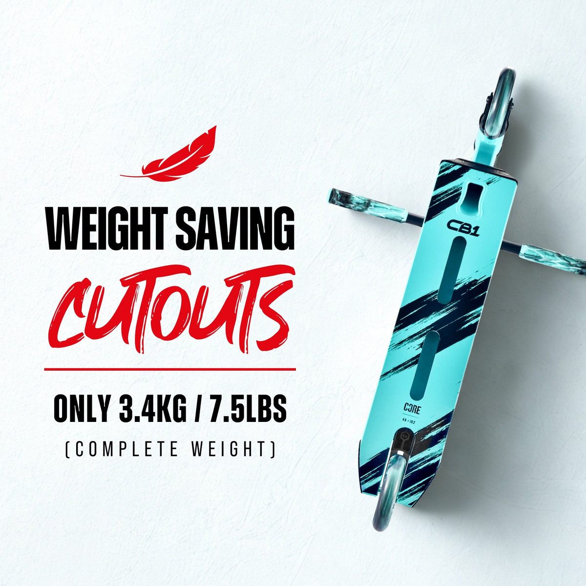 CORE CB1 beginner stunt scooter in teal and black