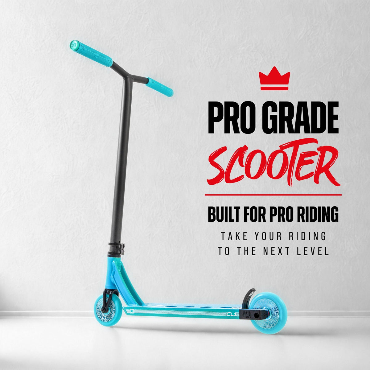 CORE CL1 complete stunt scooter in turtlescent teal - lifestyle