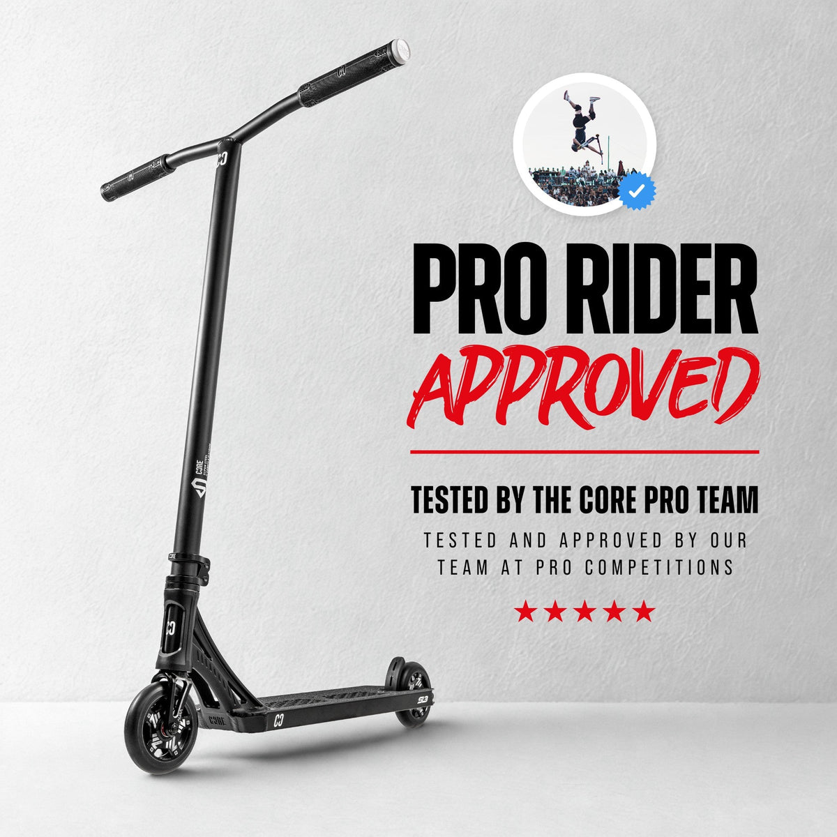 CORE SL3 complete stunt scooter in black