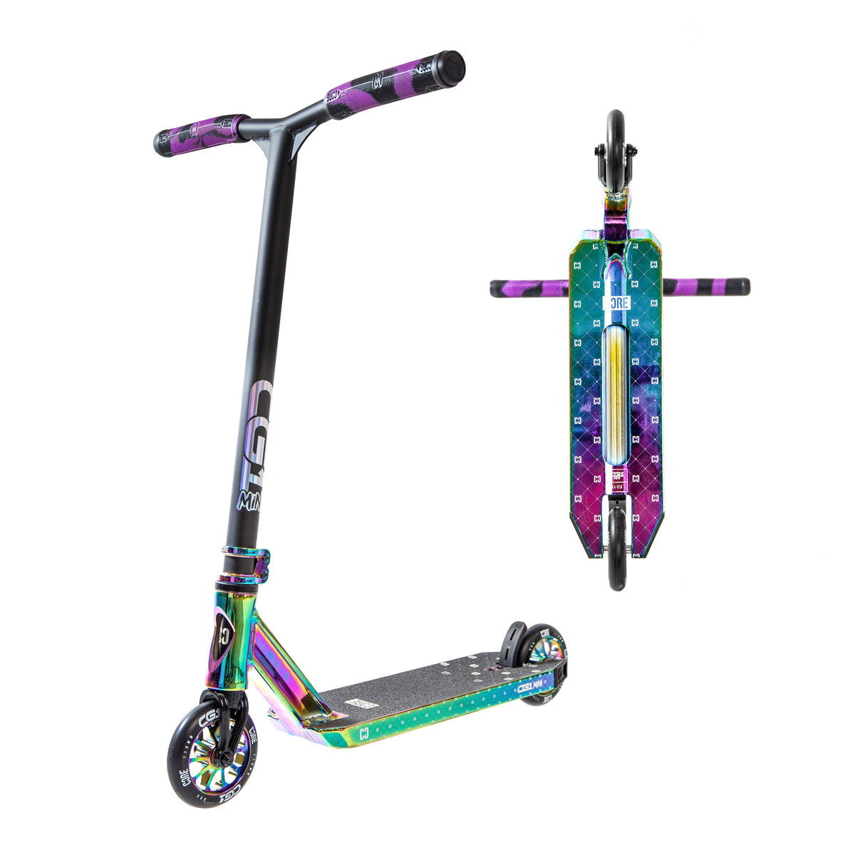 CORE CG1 Mini complete stunt scooter in neochrome and black