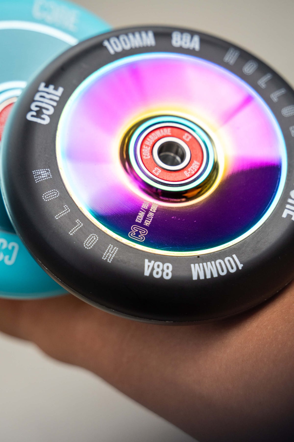 CORE Hollow Stunt Scooter Wheel 100mm - NeoChrome/Black