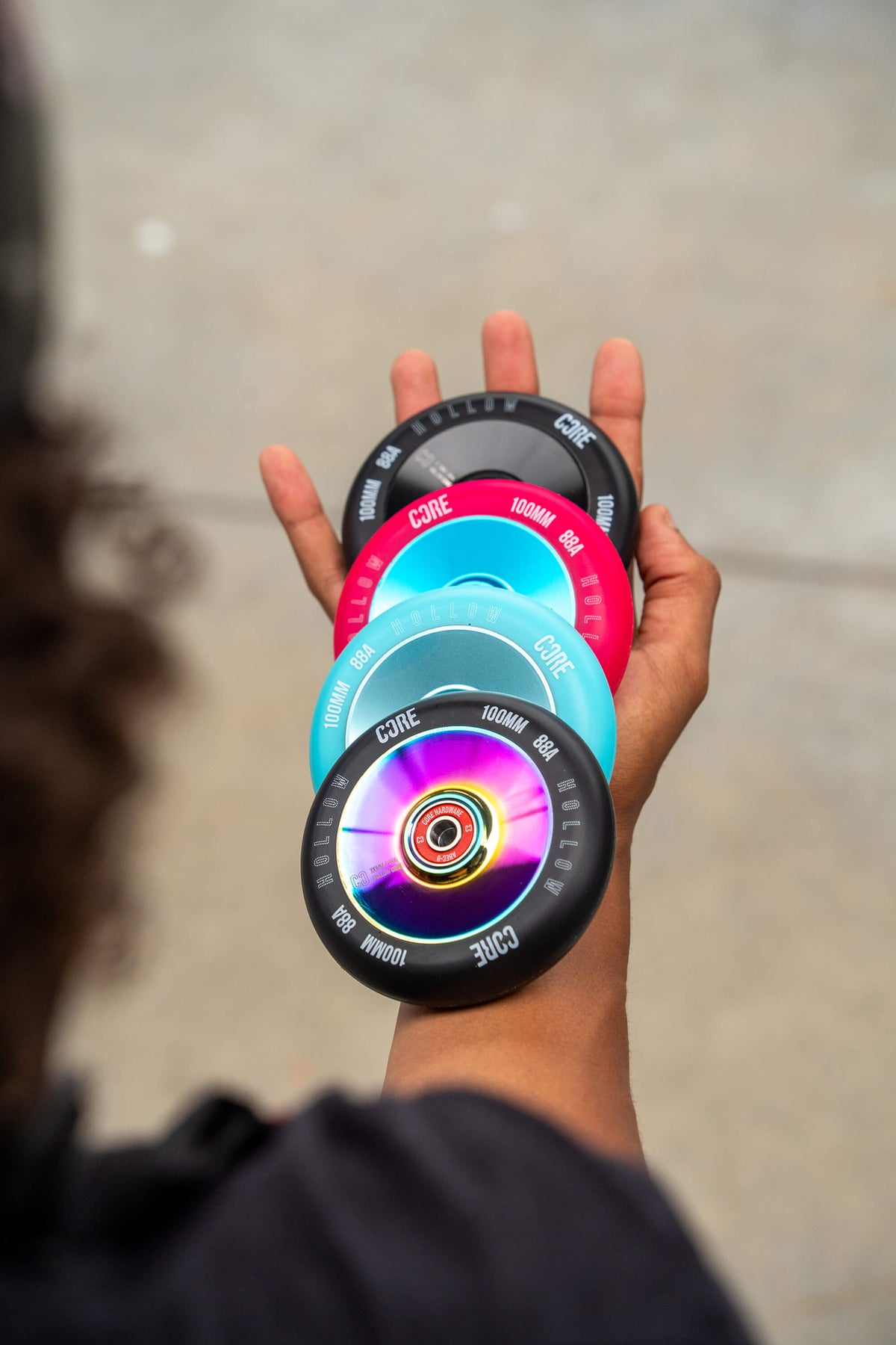 CORE Hollow Stunt Scooter Wheel 100mm - Mint Blue