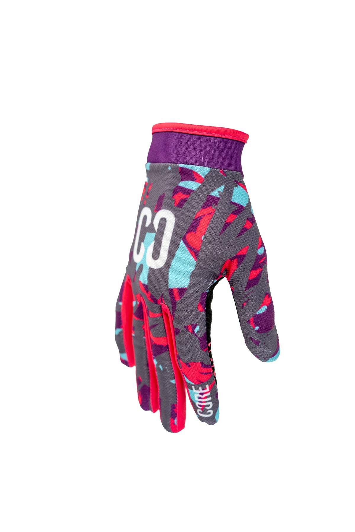 CORE Protection Aero BMX Bike Gloves - Neon Splat