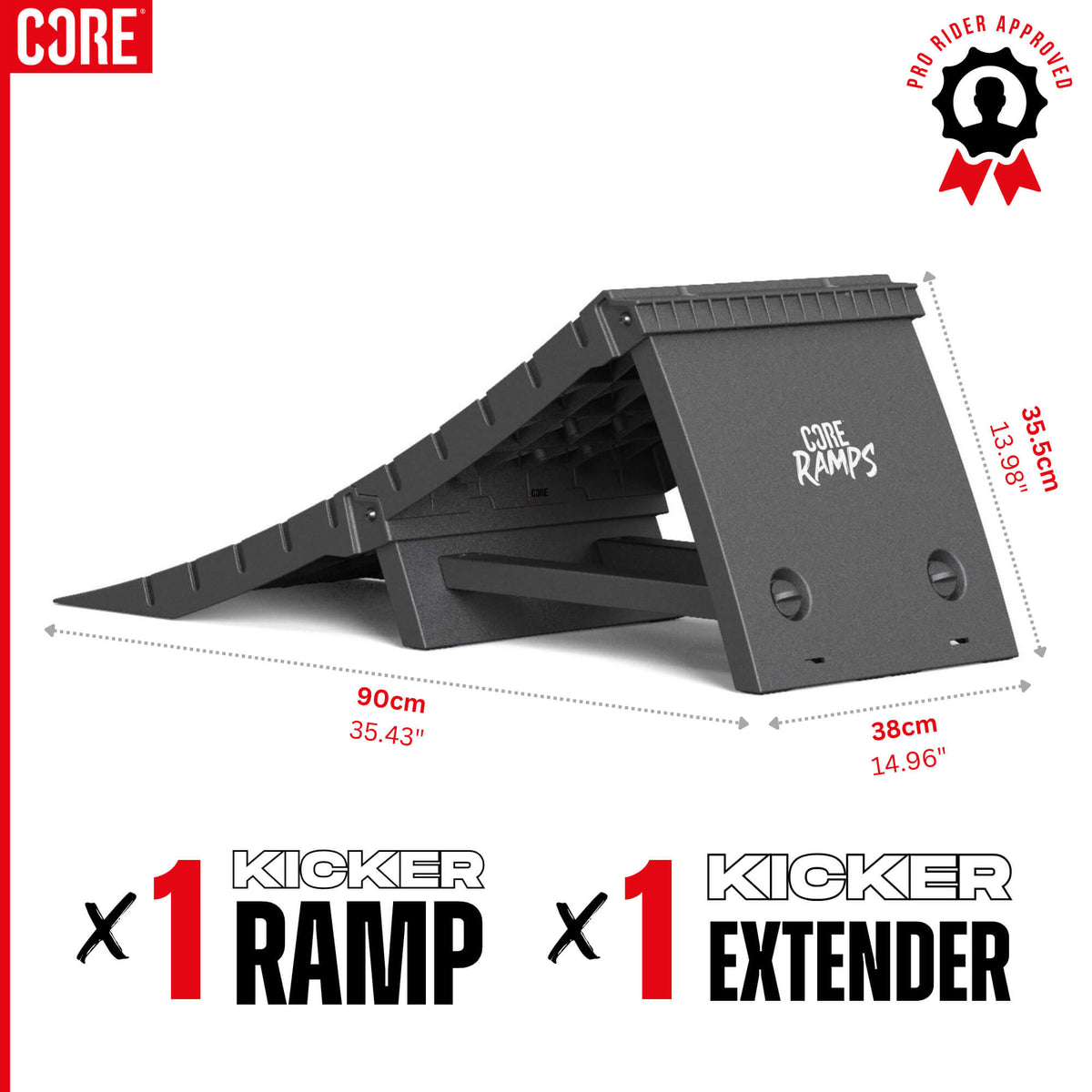 CORE Ramp - XL Kicker Ramp (Mini Kicker + XL Extender)
