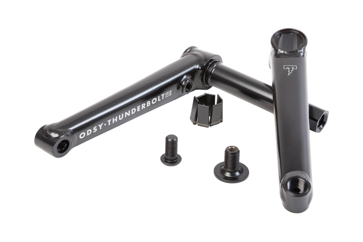 Odyssey Thunderbolt BMX Cranks 160mm RHD Rust Proof Black