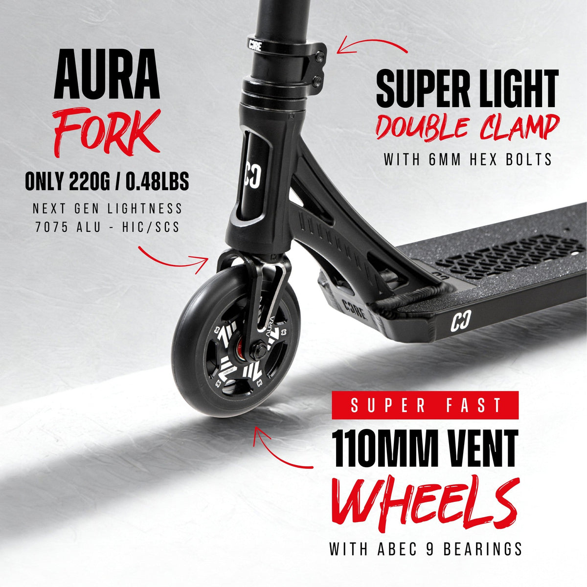 CORE SL3 complete stunt scooter in black