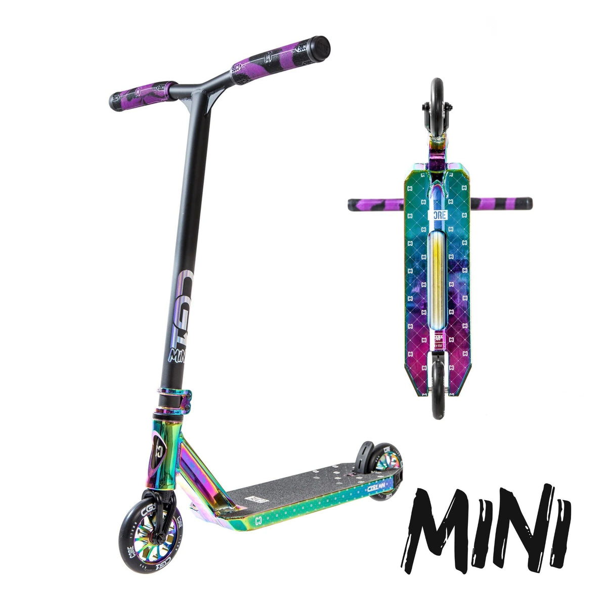 CORE CG1 Mini complete stunt scooter in neochrome and black