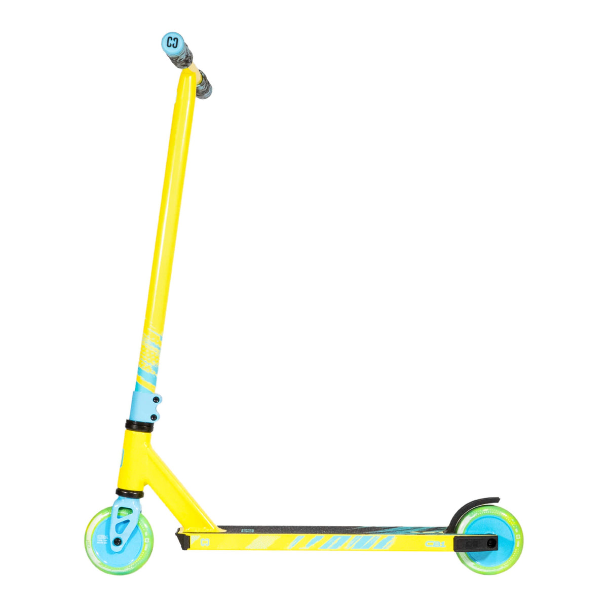 CORE CB1 complete scooter in neon and blue