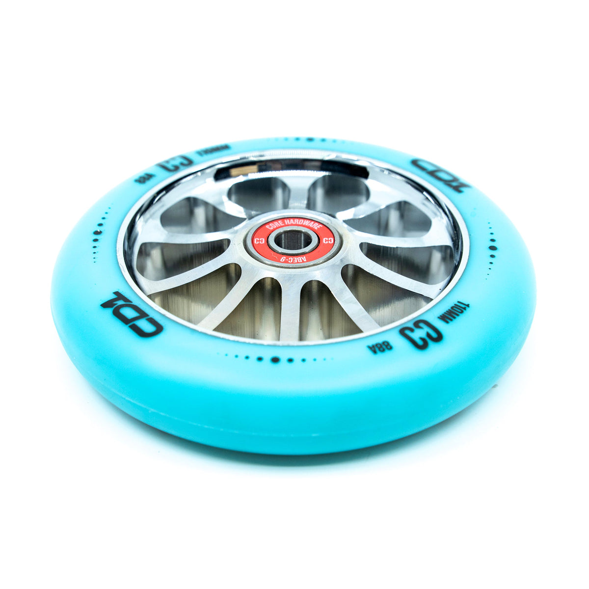 CORE CD1 Spoked Stunt Scooter Wheel 110mm - Blue/Chrome