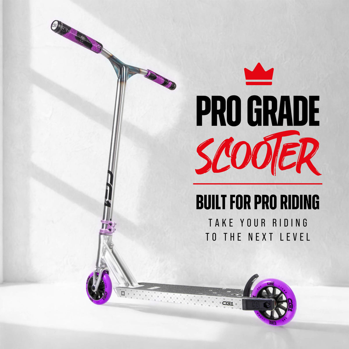 CORE CG1 Complete Scooter - Raw/Purple
