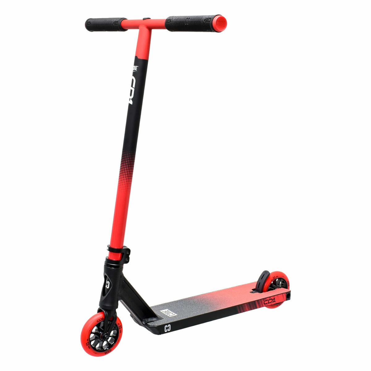 CORE CD1 complete stunt scooter in red and black - full view