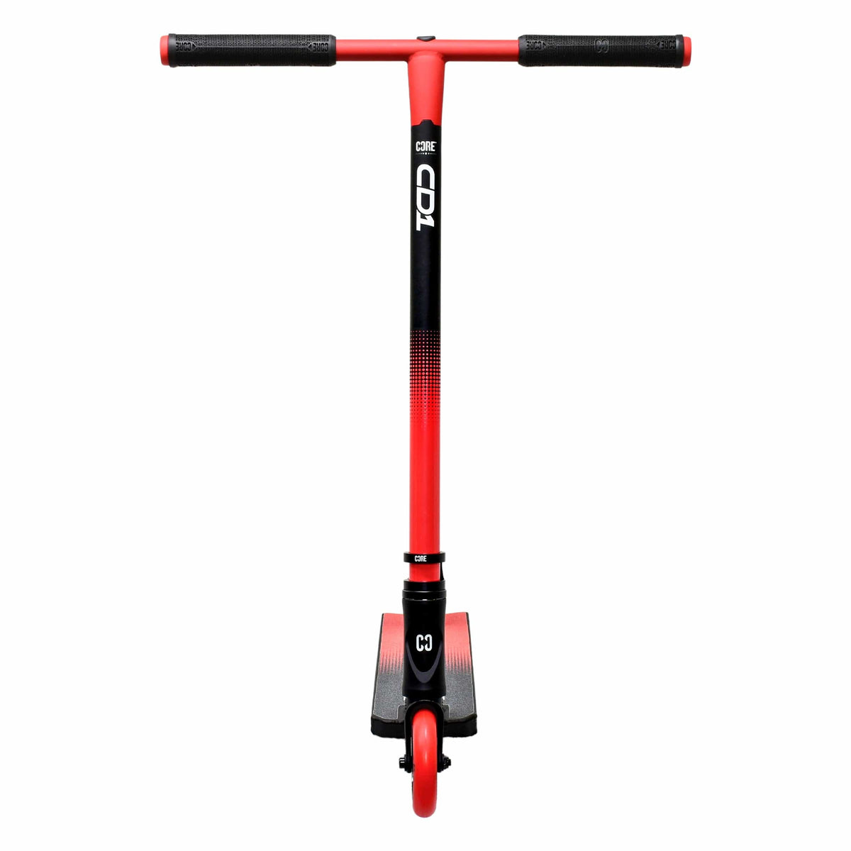 CORE CD1 complete stunt scooter in red and black - front view