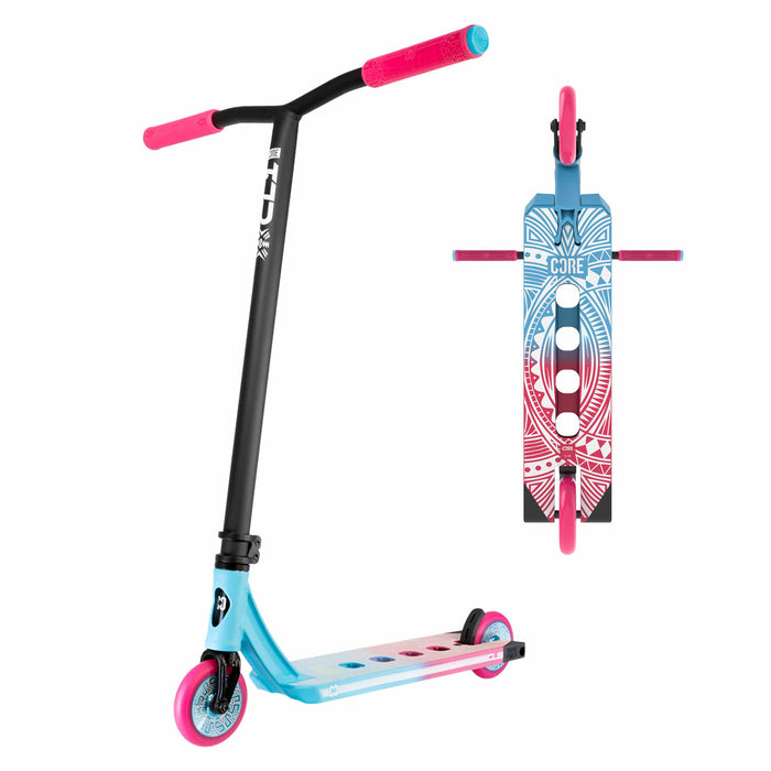 CORE CL1 complete stunt scooter in pink and teal