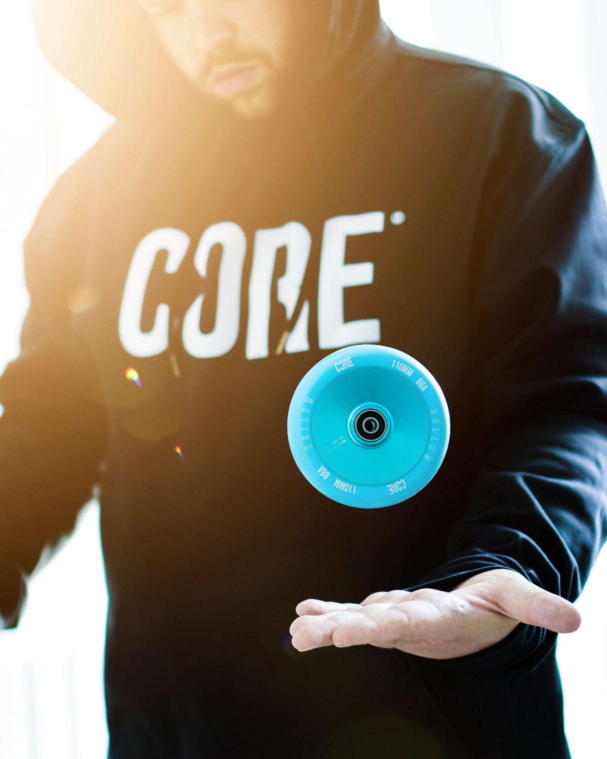 CORE Hollow Stunt V2 Mint-Blue Scooter Wheel 110mm I Scooter Wheel Floating