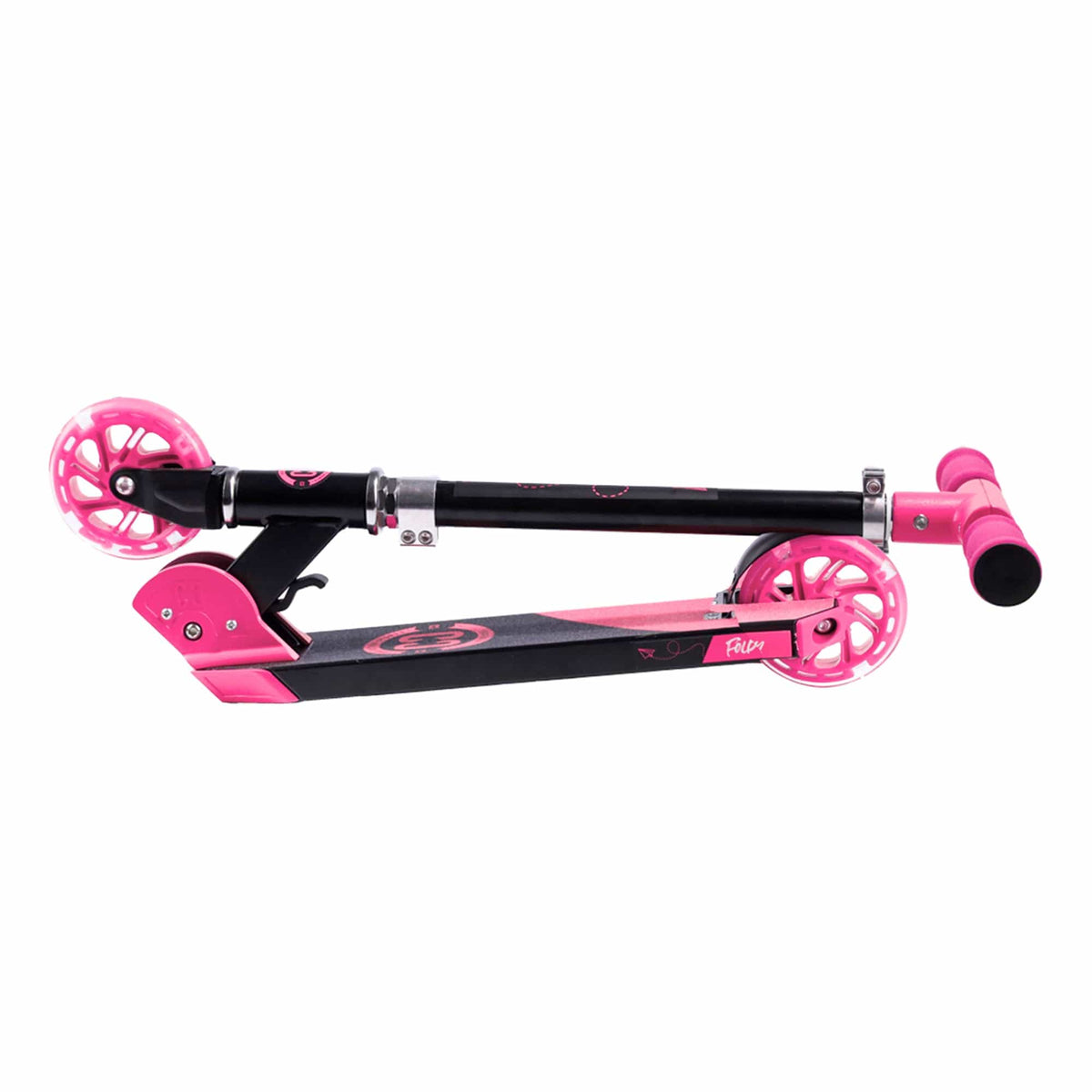 CORE Kids Foldy Black & Pink Kick Scooter For Kids I Kick Scooter For Kids Additional Foldable