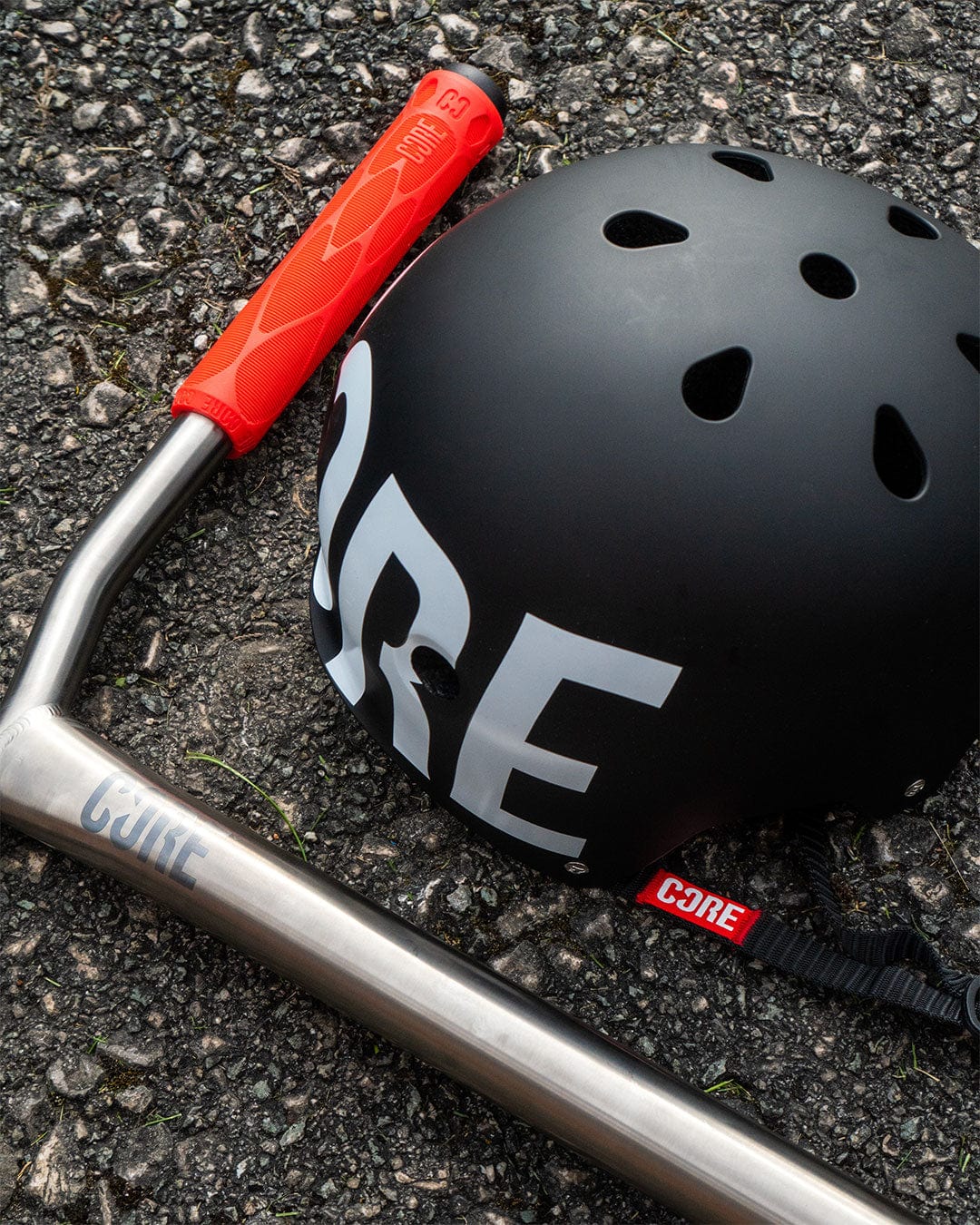 CORE Pro Scooter Handlebar Grips Soft 170mm Red I Scooter Grips Products In Use