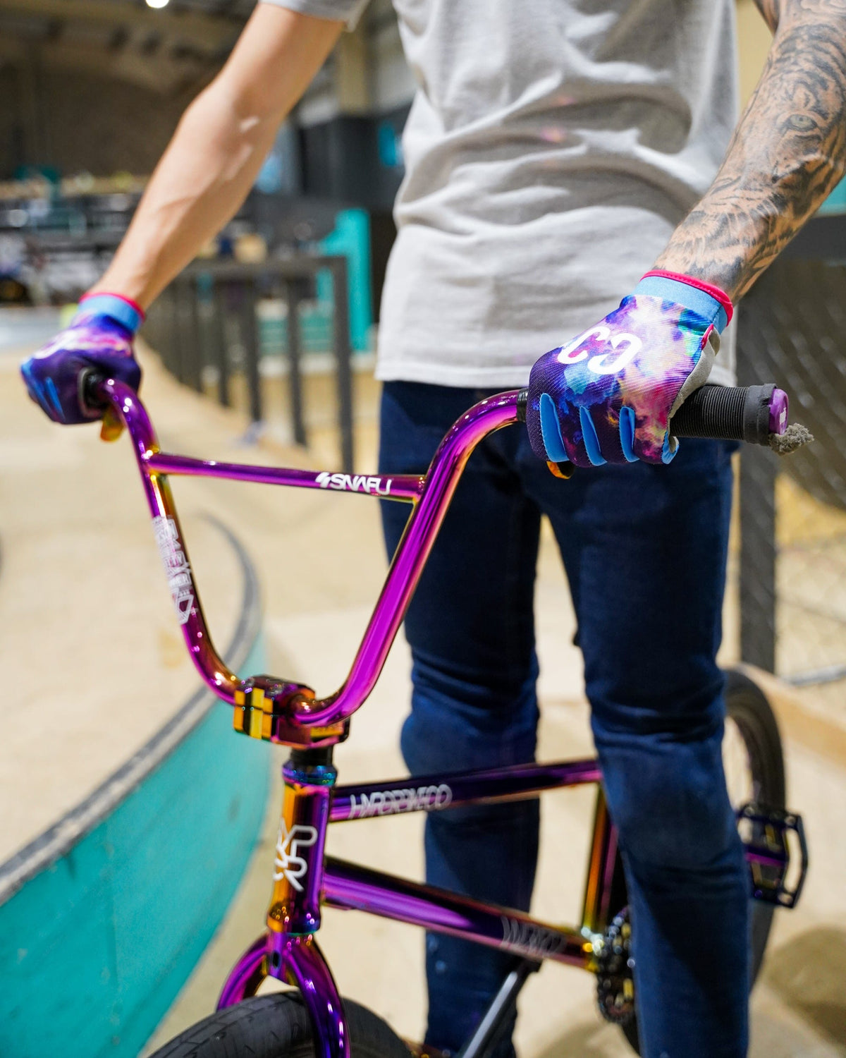 CORE Protection Aero BMX Gloves Neo Galaxy I Bike Gloves Gripping