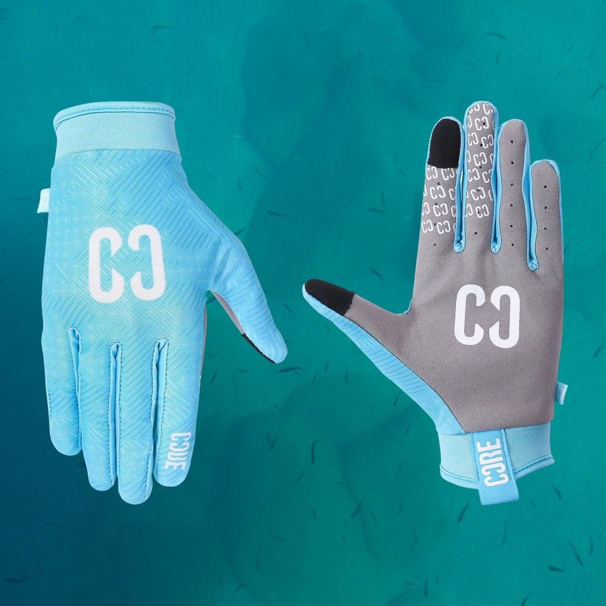 CORE Protection Aero BMX Gloves Teal I Bike Gloves Pair