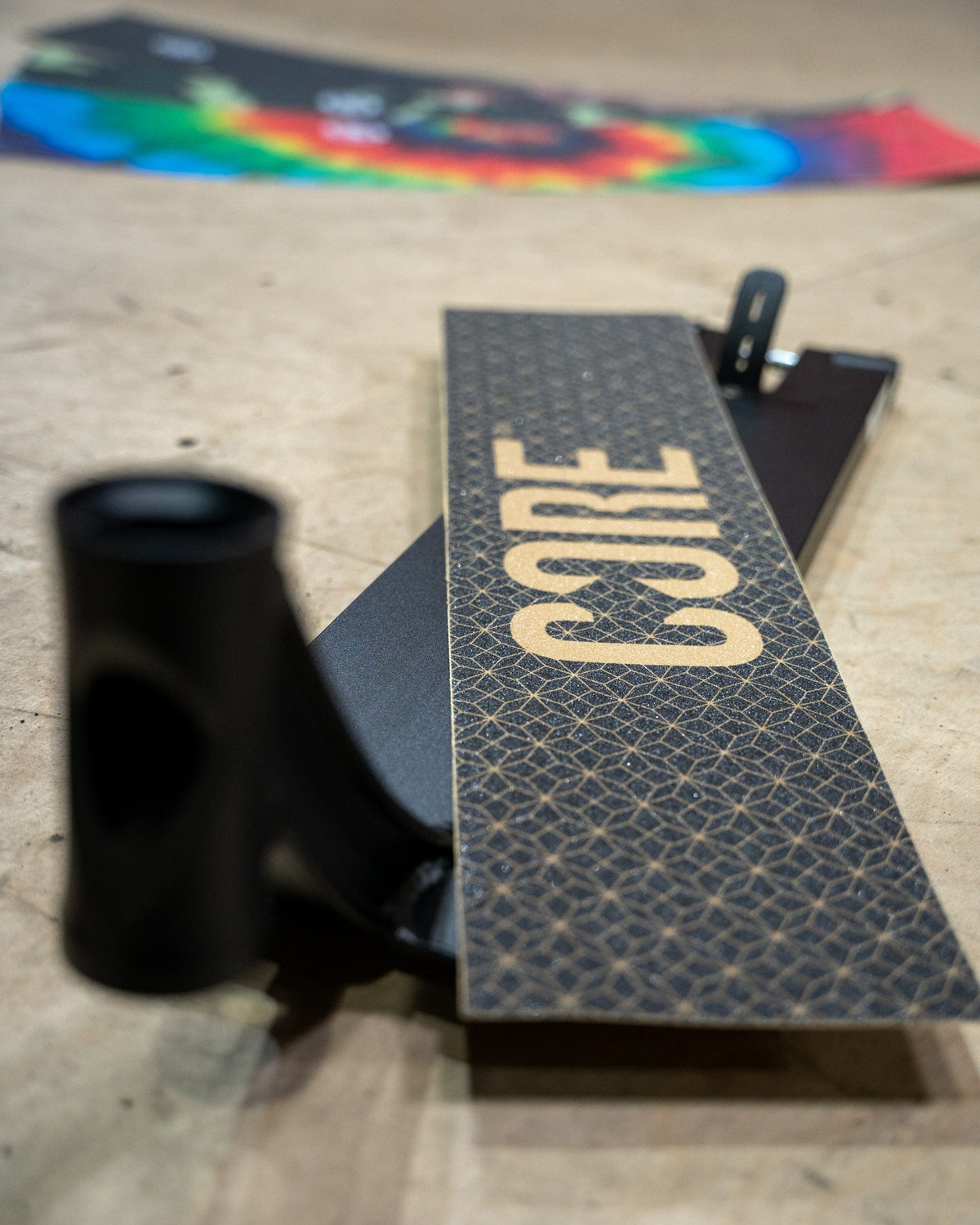 Core Scooter Grip Tape Classic Grid Gold I Grip Tape Scooter Multi Color