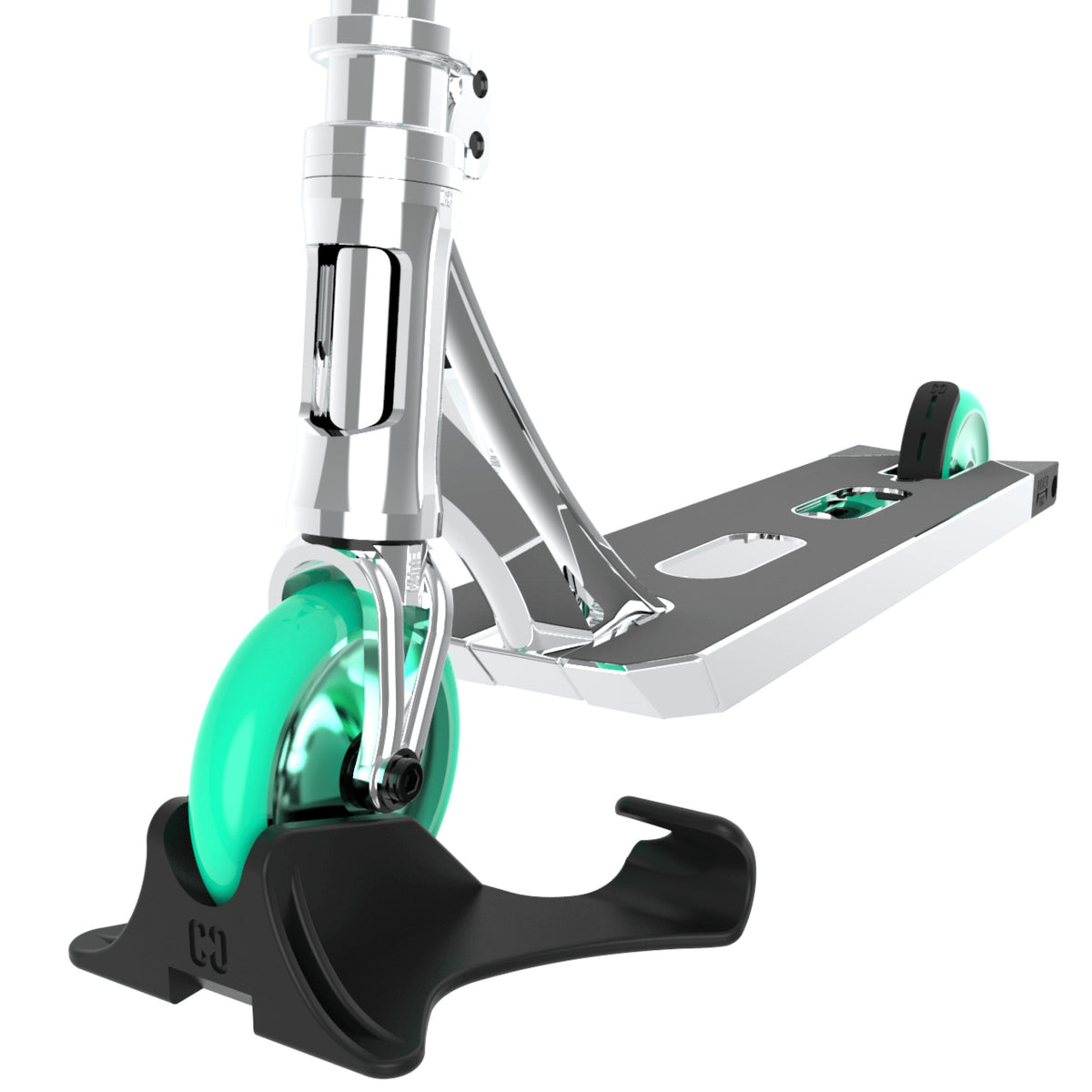 CORE Scooter Wall Floor Stand Red I Scooter Stand Product In Use