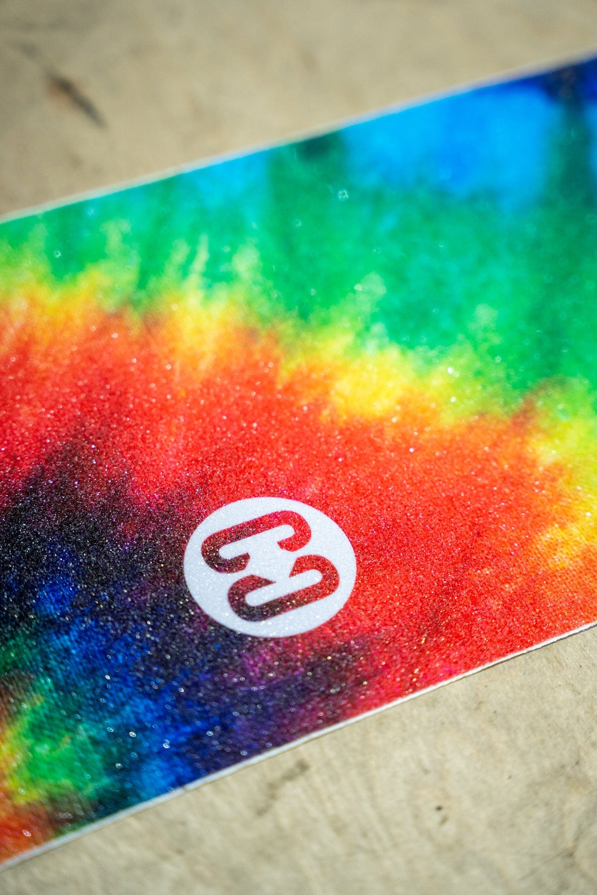 Core Skateboard Grip Tape 9x33 Tie Dye I Grip Tape Skateboard Zoomed In