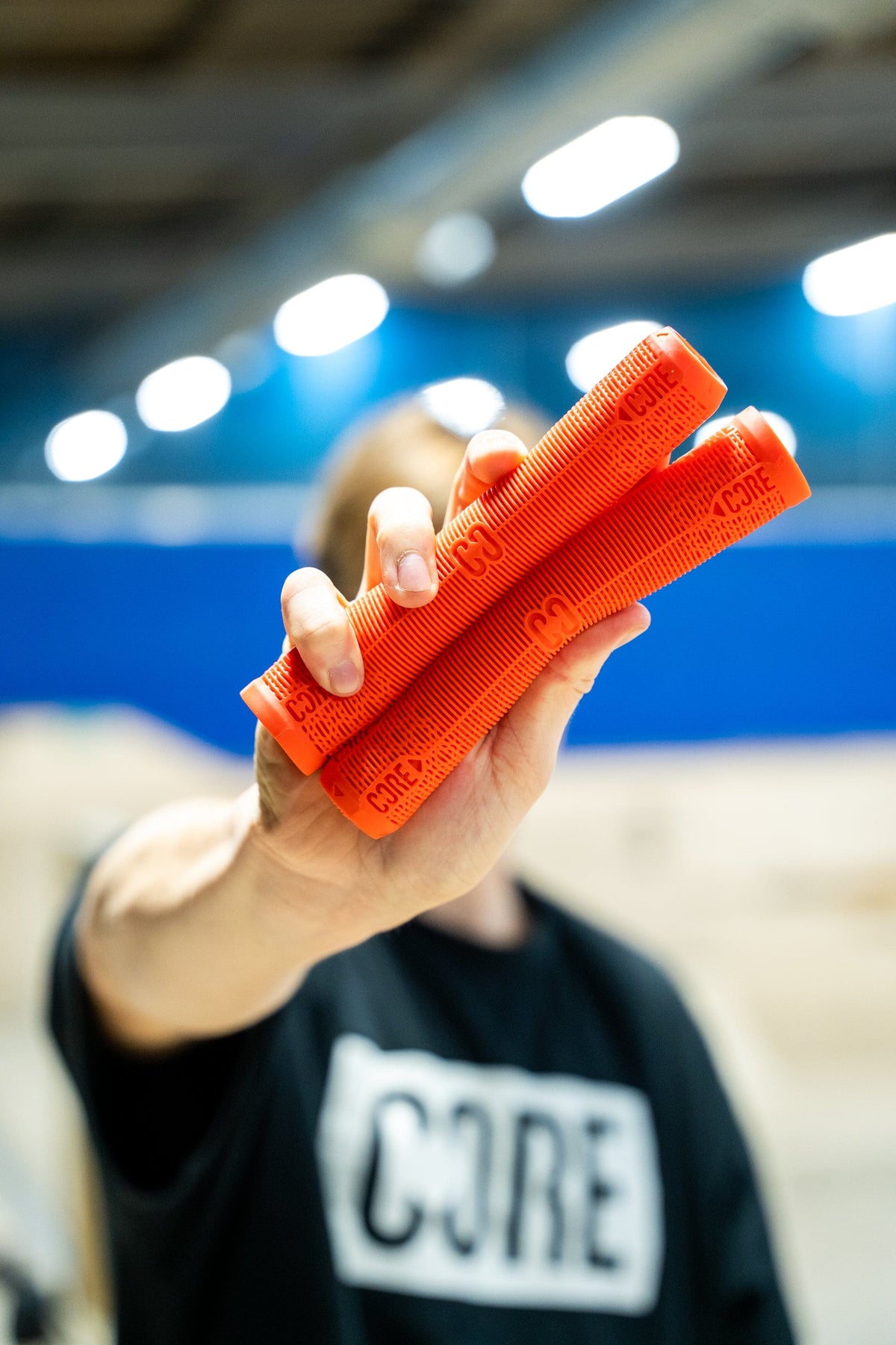 CORE Skinny Boy Scooter Handlebar Grips 170mm Red I Scooter Grips Holding Product