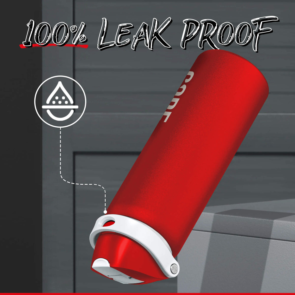 CORE Insulated Water Bottle, Dual Spout 750ml - Red
