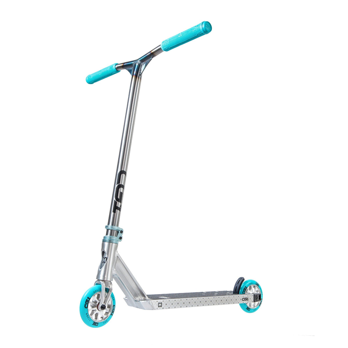 CORE CG1 complete stunt scooter in raw and teal