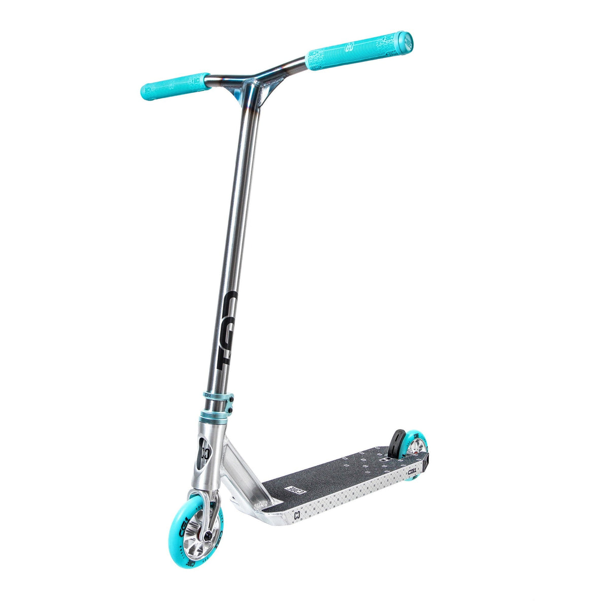 CORE CG1 complete stunt scooter in raw and teal