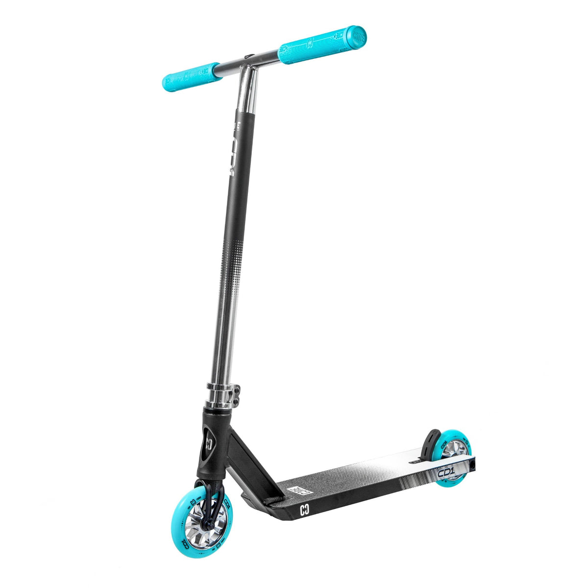 CORE CD1 complete stunt scooter in chrome and teal