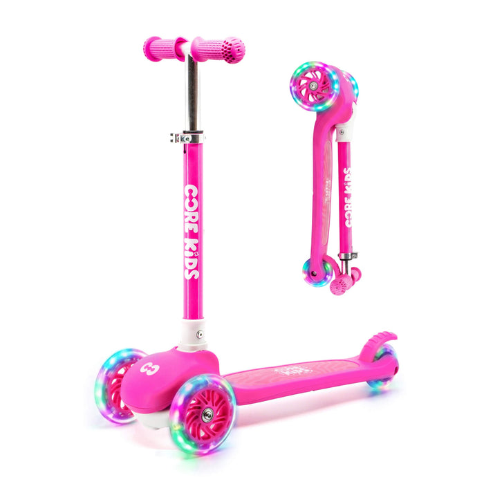 CORE Kids Foldy 3 Wheel Scooter - Pink