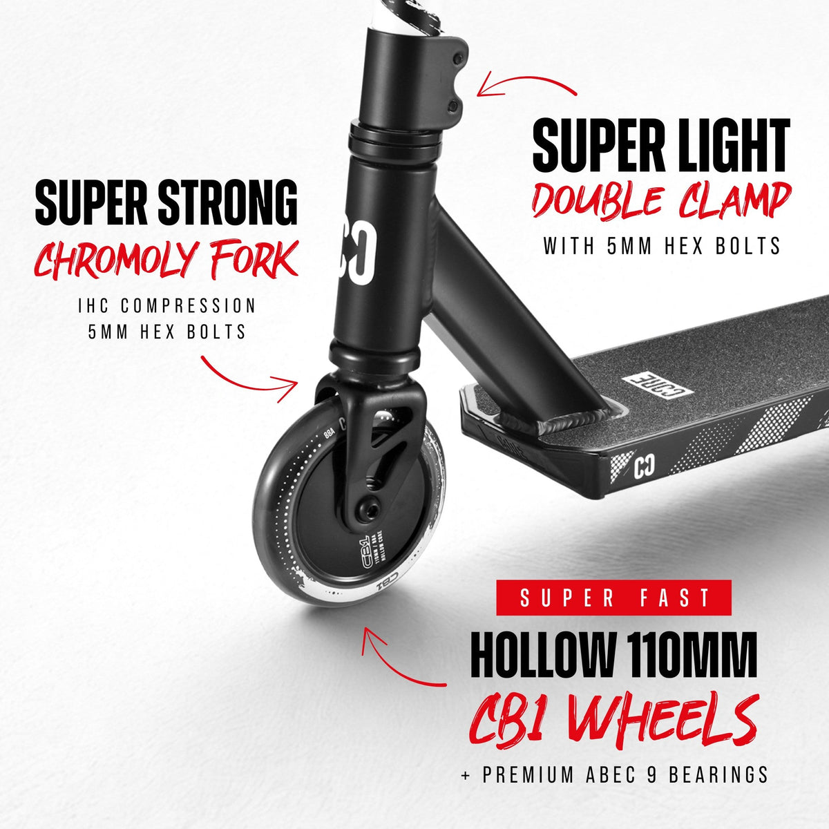 CORE CB1 beginner stunt scooter in black