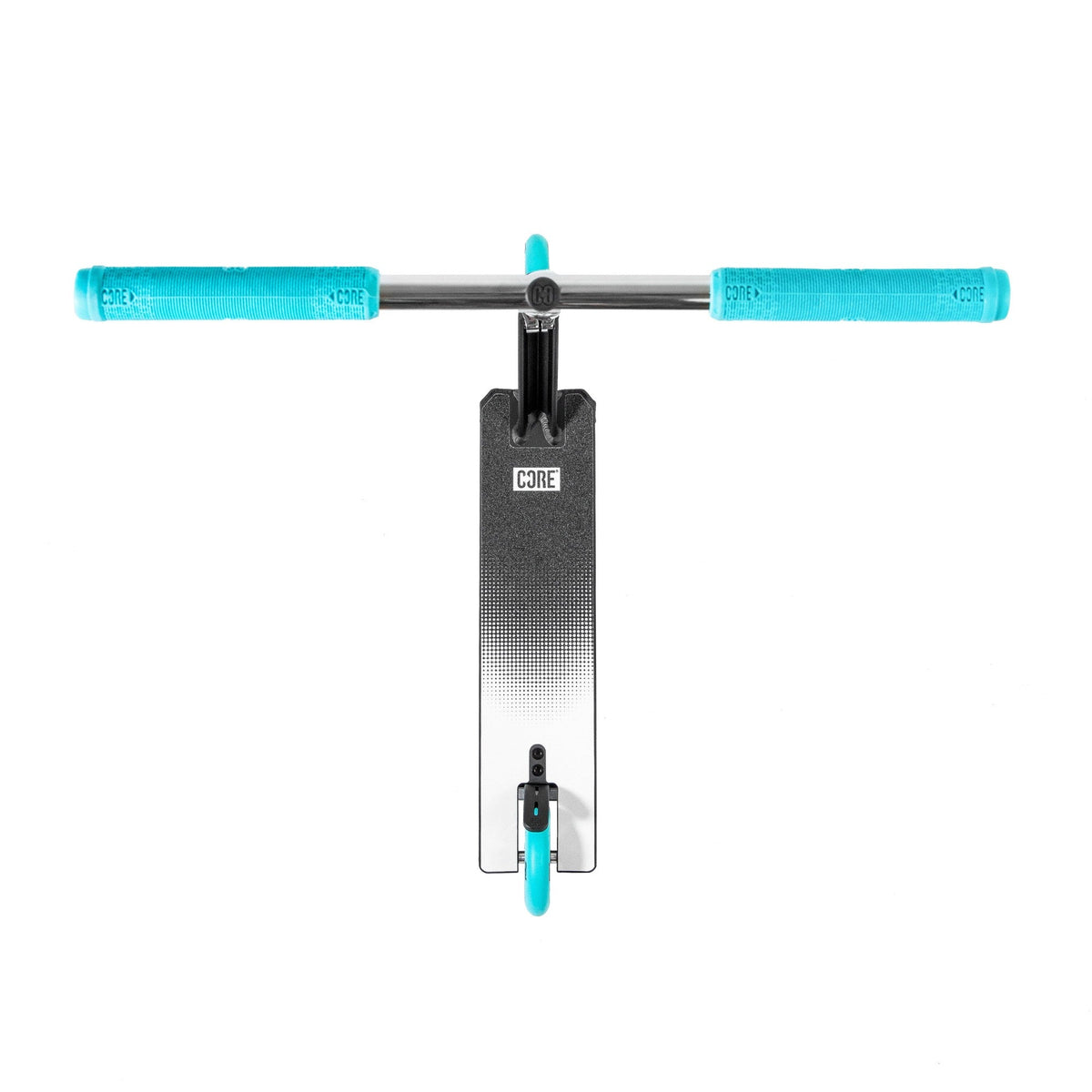 CORE CD1 complete stunt scooter in chrome and teal