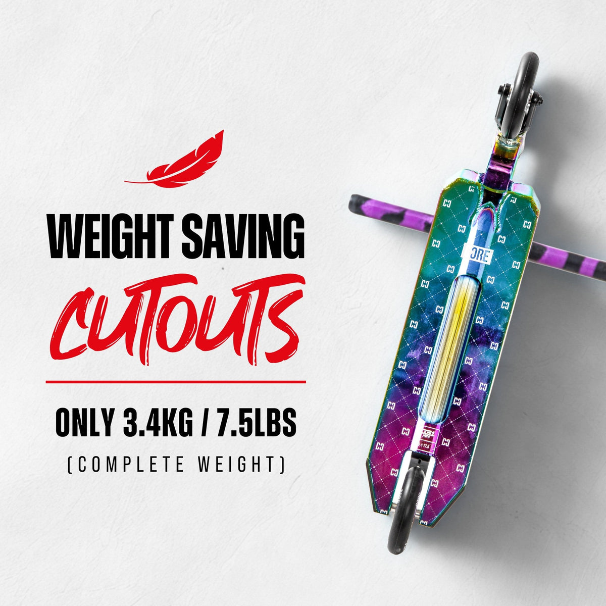 CORE CG1 Mini complete stunt scooter in neochrome and black
