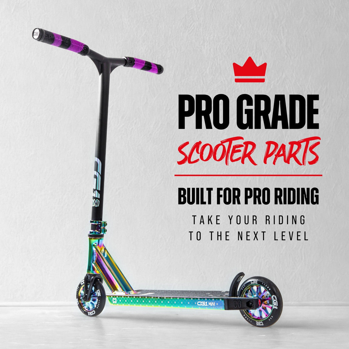 CORE CG1 Mini complete stunt scooter in neochrome and black