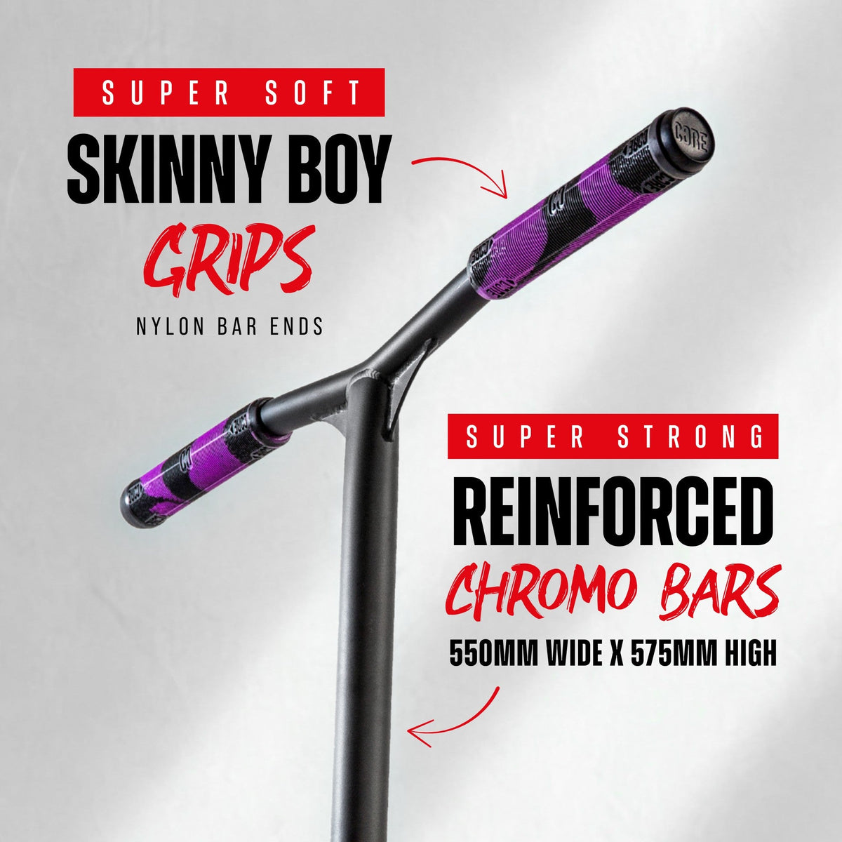 CORE CG1 complete stunt scooter in neochrome and black