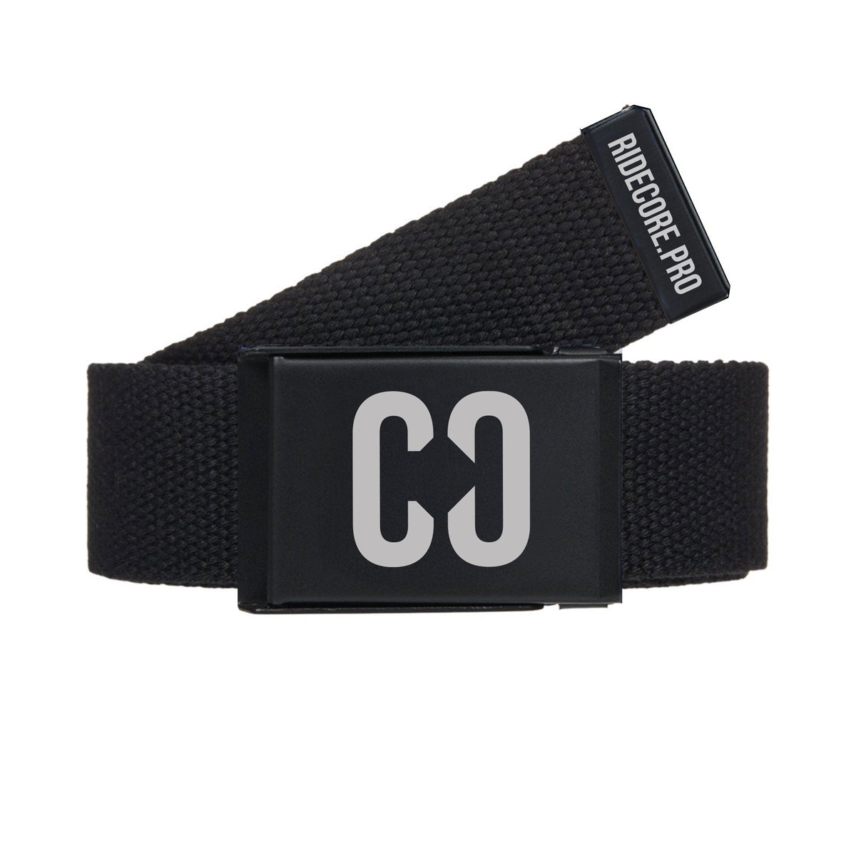 CORE Stretch Webbing Clamp Belt - Black/Black
