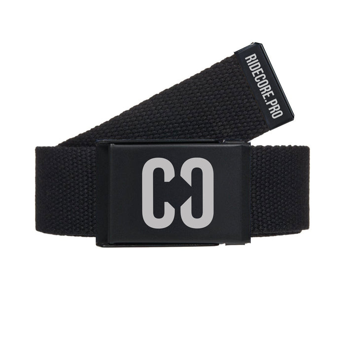CORE Stretch Webbing Clamp Belt - Black/Black