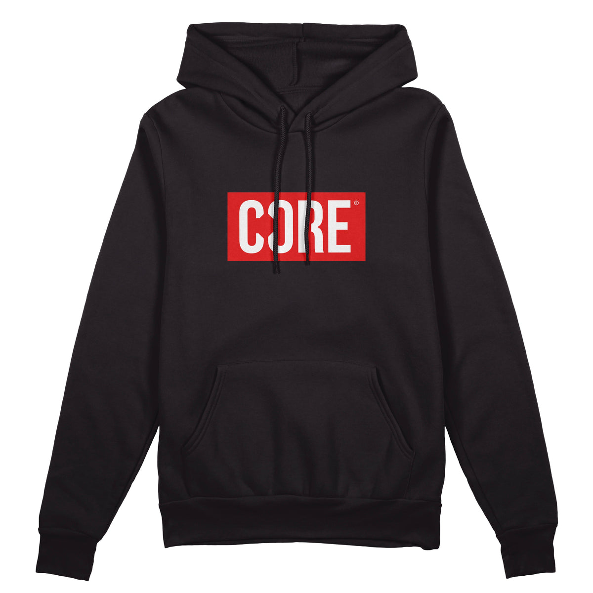 CORE Box Logo Hoodie – Black/Red