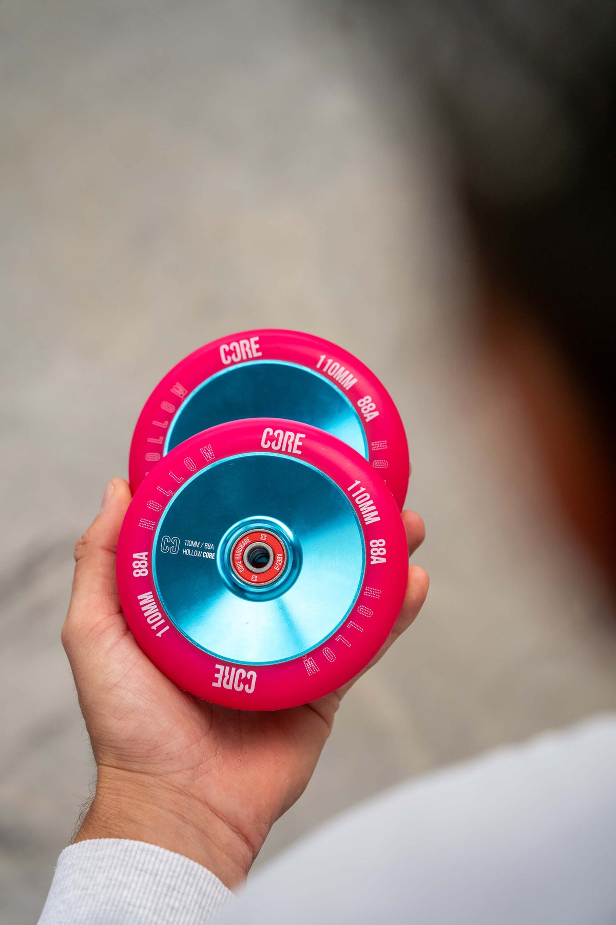 CORE Hollow Stunt Scooter Wheel 100mm - Pink/Blue