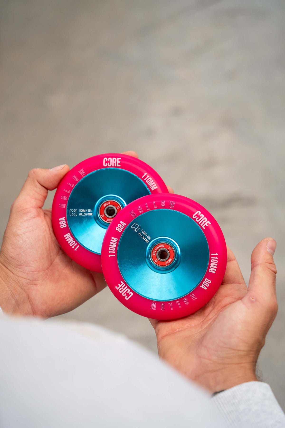 CORE Hollow Stunt Scooter Wheel 100mm - Pink/Blue