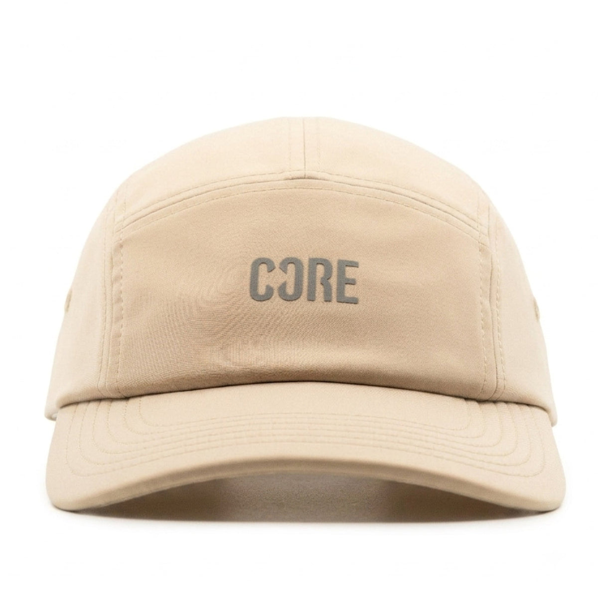 CORE Performance Running Cap - Sand/Reflective
