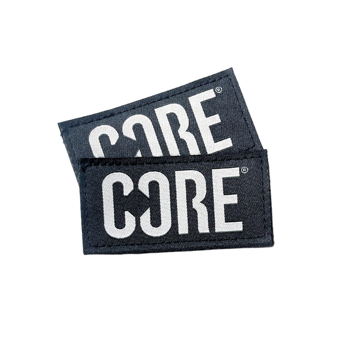 CORE Velcro Knee Pad Tags (Pair) - Black